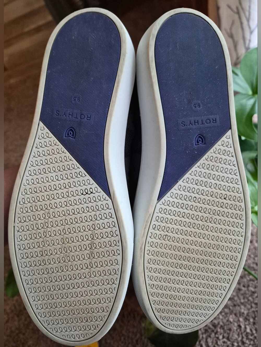 Rothy's The Original Slip On Sneaker Gray Camo Women Size 9.5 - Picture 10 of 10